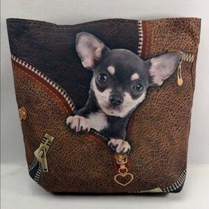 Dog Chihuahua Print All Over Print Tote Bag